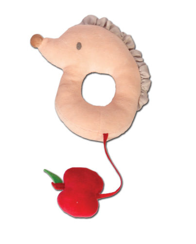 Tikiri Toys Hedgehog with apple rattle