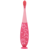 Marcus & Marcus Daugkartinio naudojimo silikoninis kūdikių dantų šepetėlis – Pink