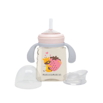 Marcus & Marcus PPSU Бутылочка для малышей развивающая навыки питья — Pink