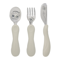 Marcus & Marcus Easy grip cutlery set – Pebble